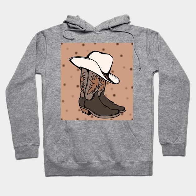 Cowboy Hoodie by Book Bunnys Art Space